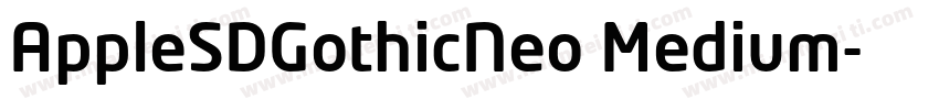 AppleSDGothicNeo Medium字体转换